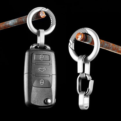 Luxury Titanium Key Ring Quickdraw — Lightweight EDC Carabiner Keychain for Men & Women