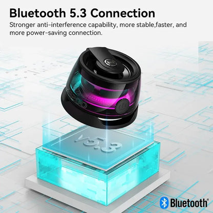 Edifier HECATE G200 Portable Bluetooth Speaker – RGB Lighting, BT5.3 Mini Sound Box with 7-Hour Playback & Phone Holder