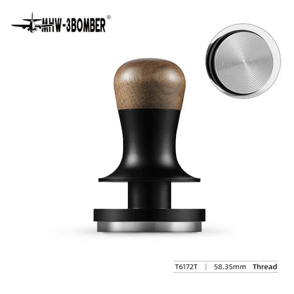 MHW-3BOMBER 30lb Calibrated Coffee Tamper – 51mm/53mm/58mm Flat Espresso Tamper with Spring-Loaded Pressure for Baristas
