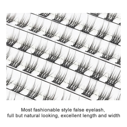 Individual Lash Extensions Kit – DIY Cluster Eyelash Book, False Lashes for Home Makeup