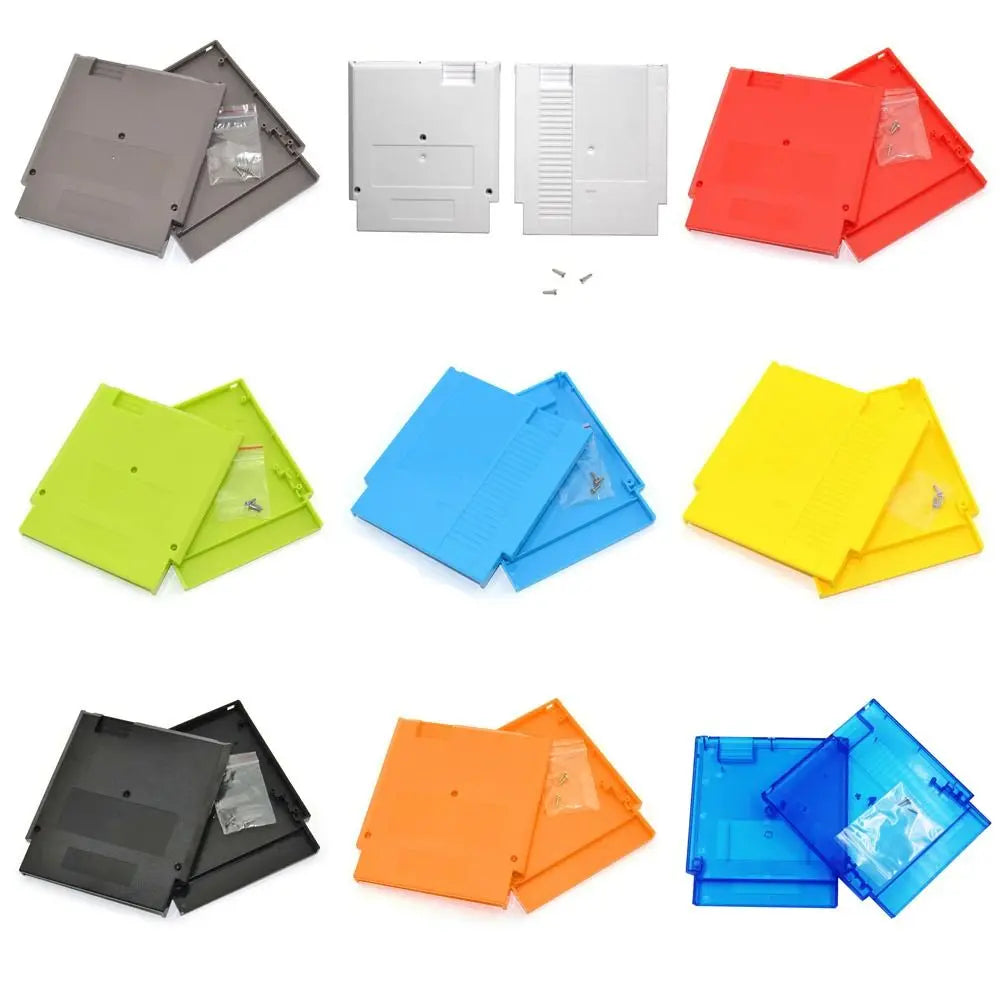 NES Game Cartridge Replacement Shell - Durable Plastic Protective Game Card Case Cover