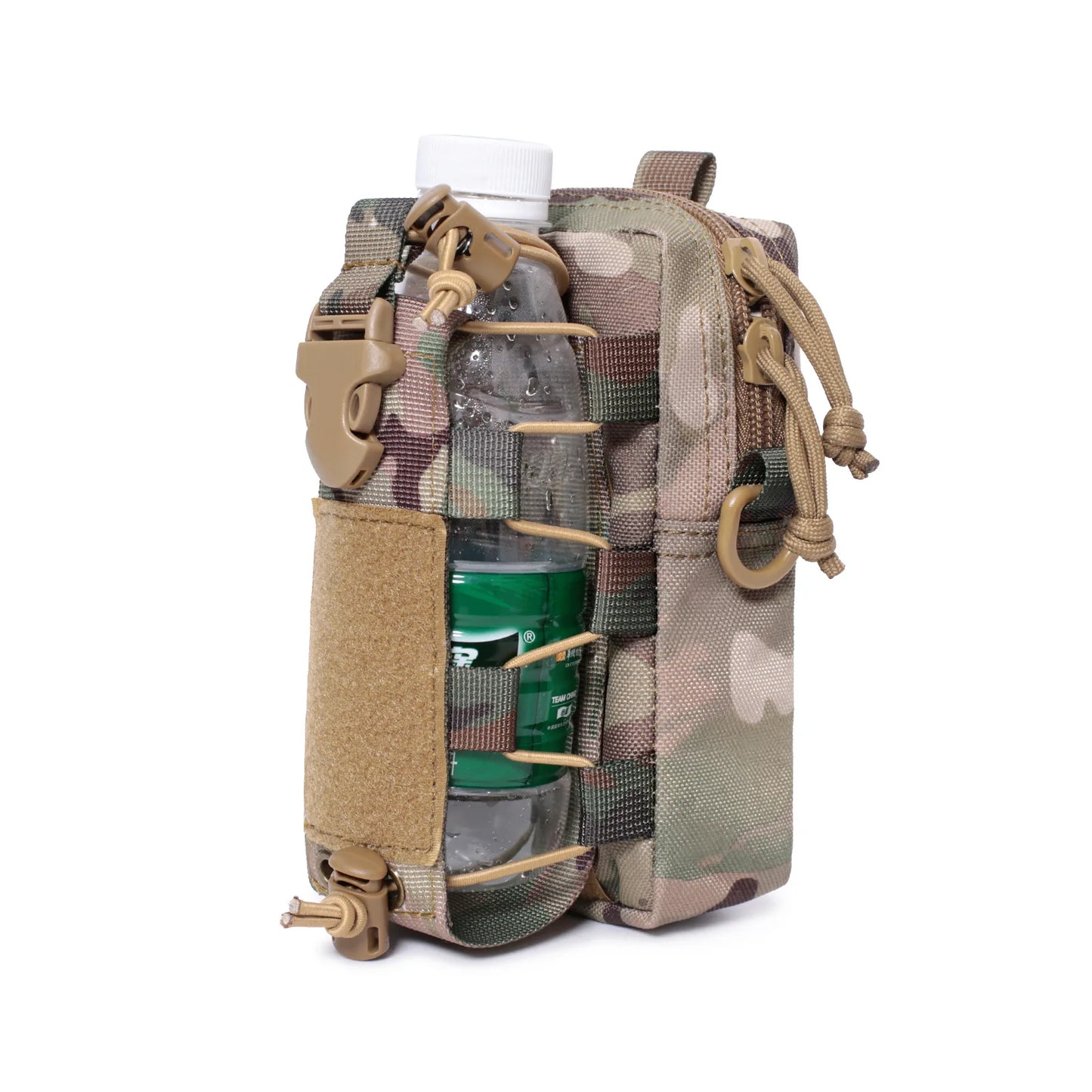 Molle EDC Pouch – Water Bottle & Canteen Carrier, Outdoor Sports Phone Holder, Camping & Hiking Waist Bag