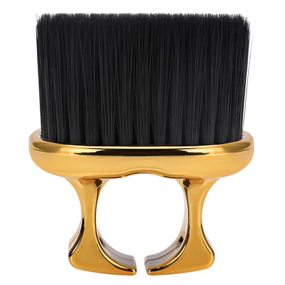 Ring Neck Hair Duster Brush - Soft Barber Hair Cutting Cleaning Brush for Removing Loose Hair & Salon Use