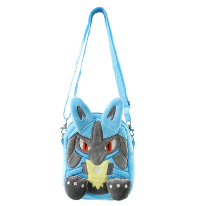 Gengar Mimikyu Snorlax Rowlet Lucario Charmander Plush Backpack — Pokémon Anime Shoulder Bag Toy Doll