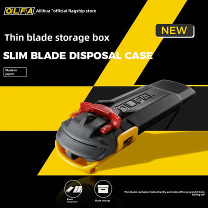 OLFA DC-7 Utility Blade Breaker - Safe Disposal Box for 18mm, 12.5mm & 9mm Blades