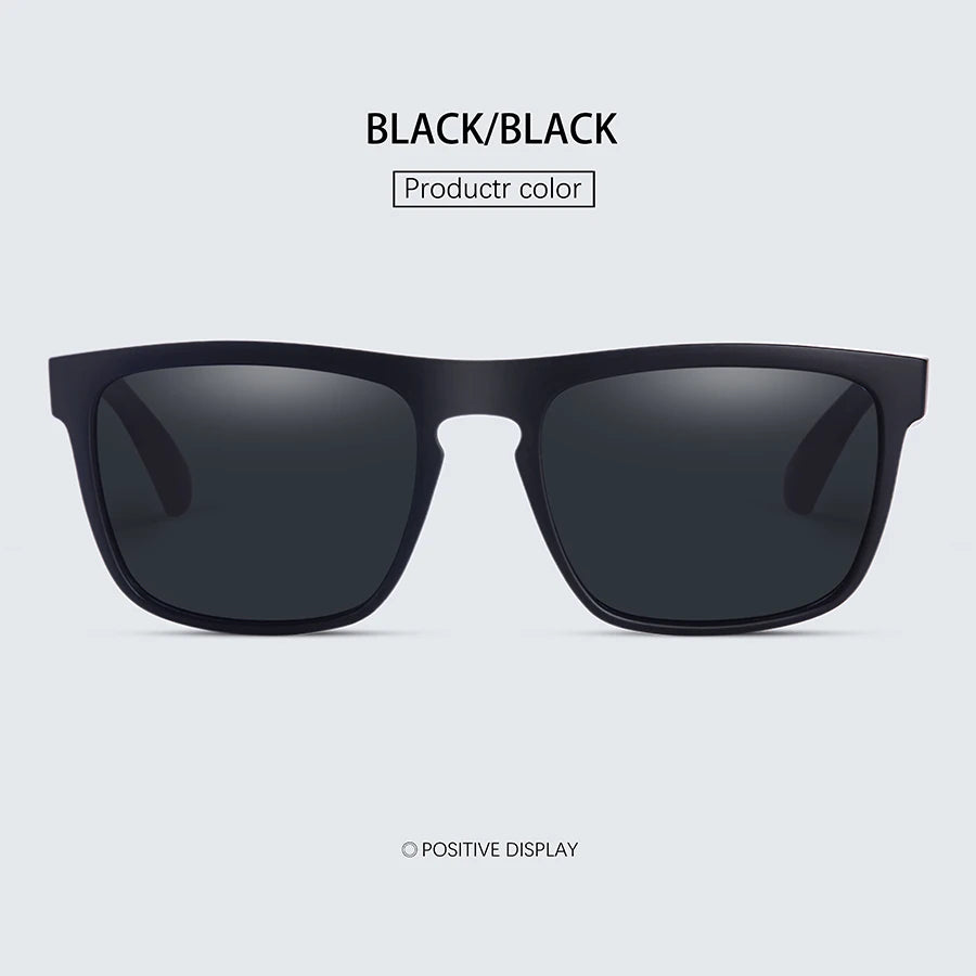 Square Vintage Polarized Sunglasses – Retro UV400 Driving & Fishing Sun Glasses for Men & Women