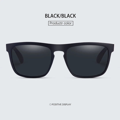 Square Vintage Polarized Sunglasses – Retro UV400 Driving & Fishing Sun Glasses for Men & Women