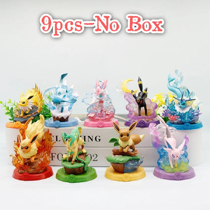 Pokémon Pikachu and Eevee Blind Box Figures - 8-Style Anime Collectible Action Dolls and Desktop Decorations for Birthday Gifts