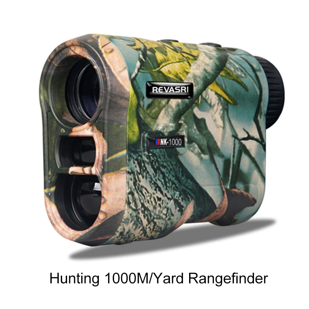 REVASRI Golf Laser Rangefinder – 600M Telescope with Flag-Lock, Slope Pin Distance Meter, 1000M Camouflage Hunting Monocular