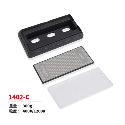 Double-Sided Diamond Sharpening Stone – Knife & Chef Whetstone 400/600/1000/1200 Grit Kitchen Sharpener