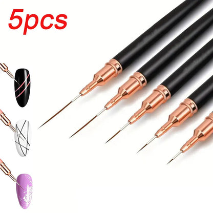 3Pcs Acrylic Nail Brush Set #8/10/14 - Professional Nail Brushes for Acrylic Powder Extensions, 3D Carving & Nail Art Salon Tools