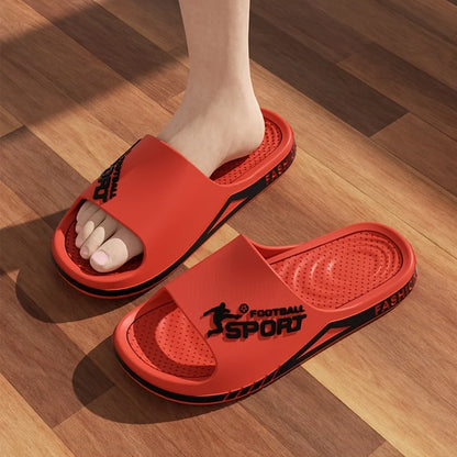 2025 Men’s Summer Slippers – Soft PVC Outdoor Sports Sandals, Thick Anti-Slip Cool Beach & Home Slides