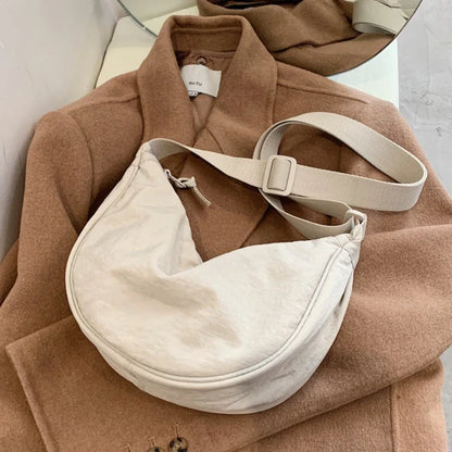 Casual Nylon Hobo Crossbody Bag for Women – Shoulder, Half Moon, Tote Travel Shopper & Purses