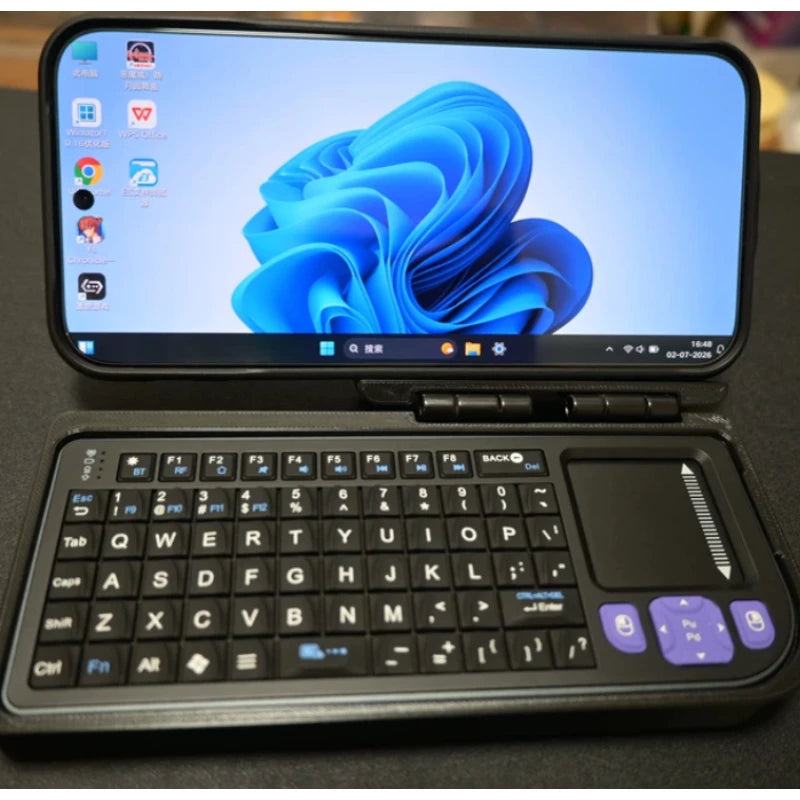 Miritz K809 Mini Wireless Keyboard - 2.4G Dual-Mode Portable Keyboard with Touchpad