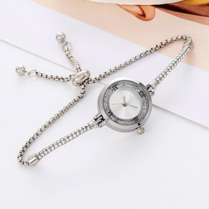 2024 Fashion Women's Wristwatch – Gold Bracelet with Small Dial, Elegant Quartz Steel Watch for Women