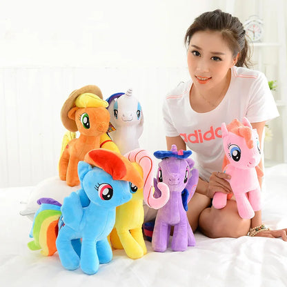20cm My Little Pony Plush Toy – Twilight Sparkle, Rainbow Dash, Applejack, Rarity, Fluttershy & Pinkie Pie Soft Filled Doll Gift