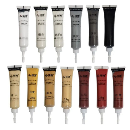 Multipurpose Wood Furniture Scratch Repair Cream – Multicolor Damage Filler & Refinishing Paint for Wooden Surfaces