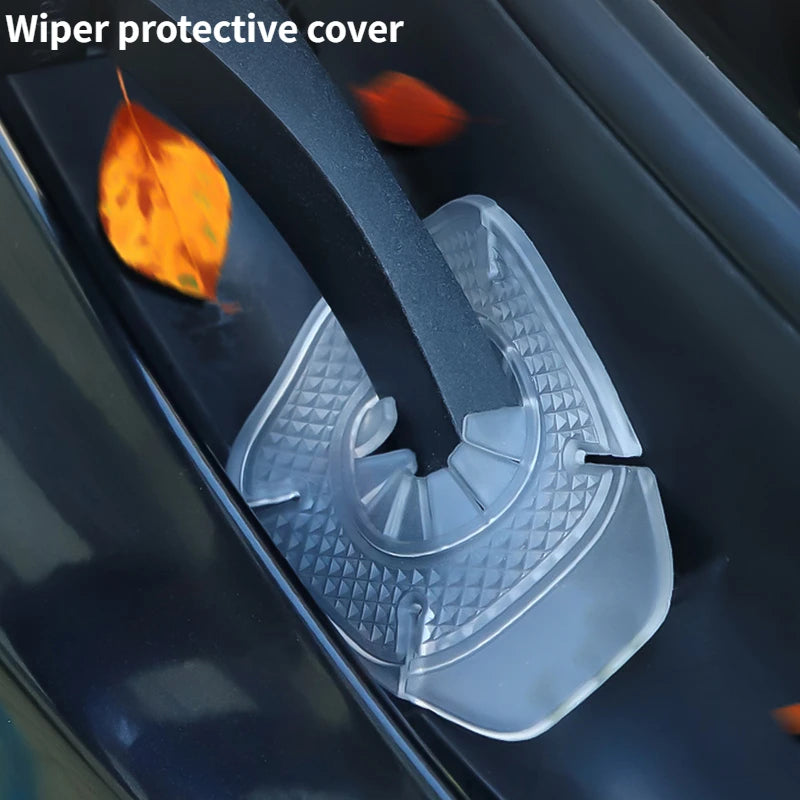 Car Windshield Wiper Hole Protective Cover - Dustproof Bottom Sleeve for Leaves and Debris Prevention