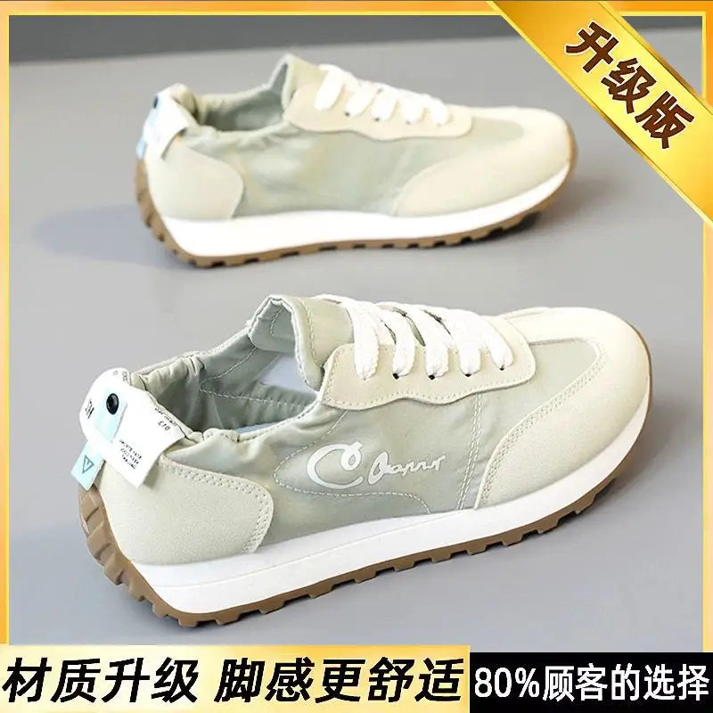 Breathable Ballet Flat Shoes - Women’s Lightweight Rubber Sole Round Toe Casual Flats