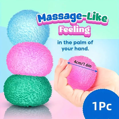 Squishy Multicolor Ice Ball Fidget Toy – Soft Squeeze Texture Stress Relief Toy for Kids & Adults, Halloween & Christmas Gift Idea