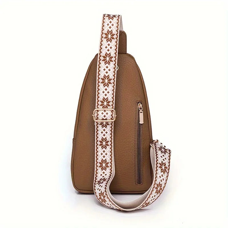 Multifunctional Retro PU Leather Crossbody Bag – Soft, Versatile with Multiple Zippered Pockets for Leisure & Sports