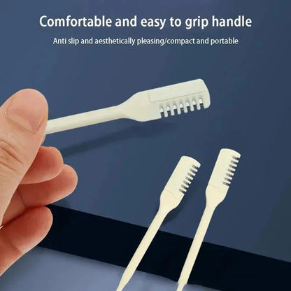 360° Rotating Nose Hair Trimmer - Manual Facial Hair Cleaner with Eyebrow Shaping & Grooming Tool