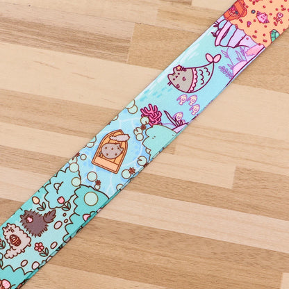 Cartoon Cat Lanyard Keychain – Multifunctional ID Card Badge Holder, Camera USB, Phone Neck Strap Accessories