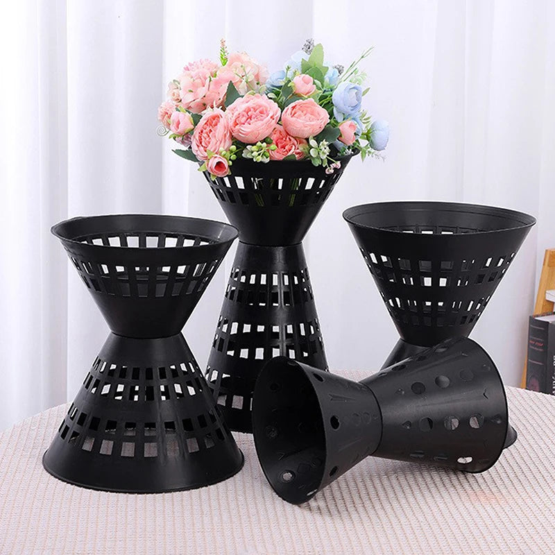 Plastic Flower Packaging Liner – Plant Stand & Fixed Bouquet Base for Floral Crafts and Supplies