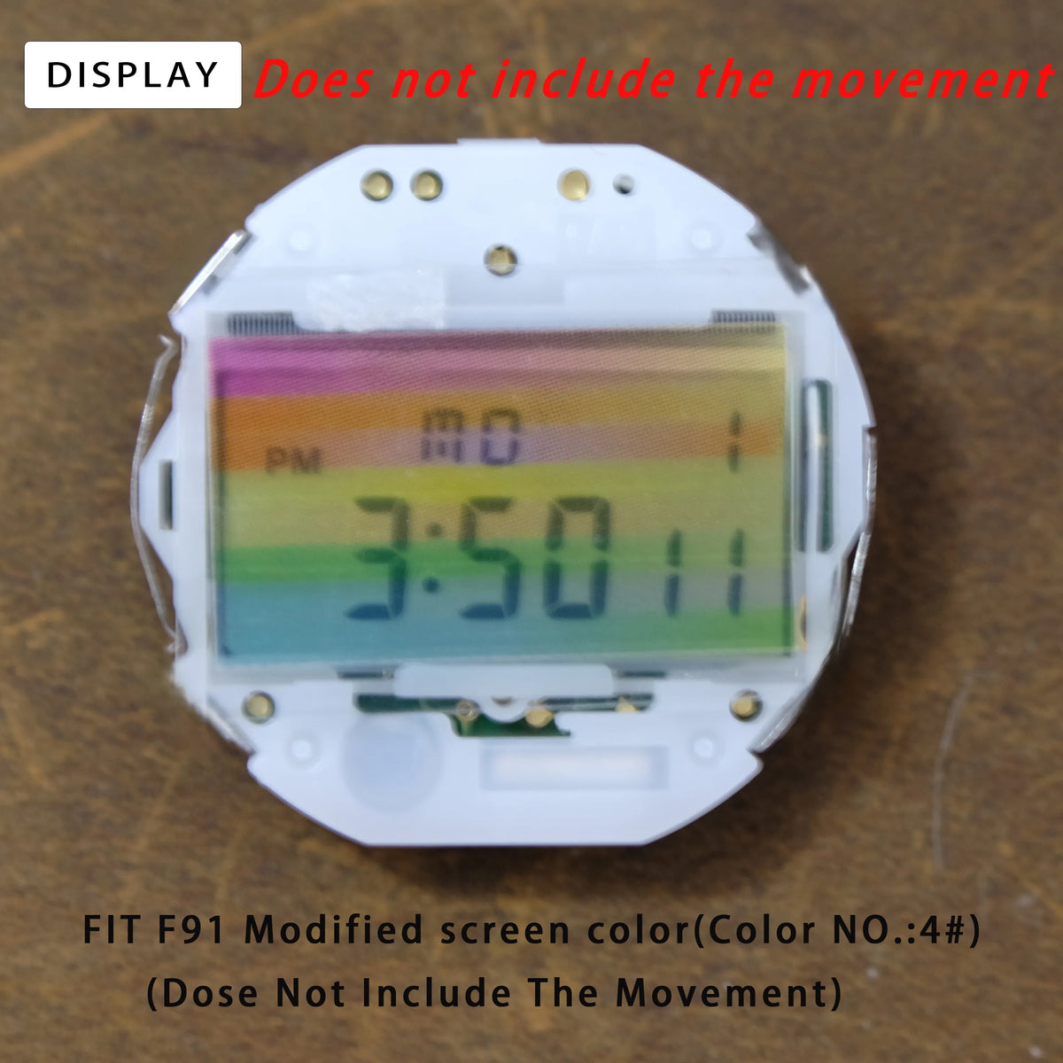 Casio F91W WS-7 A158 A159W A168 Screen Color Film - 3PCS Retro Square DIY Watch Modification Stickers