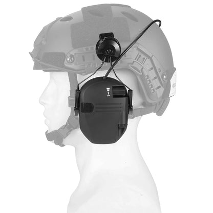 WK Tactical Electronic Shooting Earmuff – New Generation Noise-Reducing Headphones, NRR 23dB Helmet Version