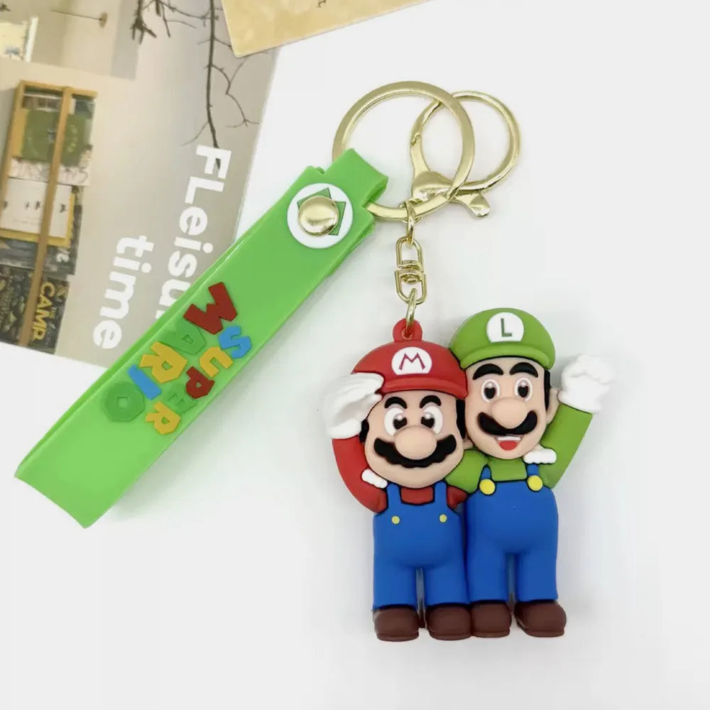 Super Mario Figurine Keychain - Cute Character Backpack Pendant, Doll Charm & Collectible Gift