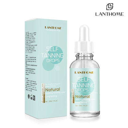 30ml Self-Tanning Drops — Natural-Looking Sunless Body Tanner Lotion for Skin Care