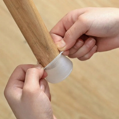 PVC Furniture Legs Protection Cover - 20Pcs Table Feet Pad Floor Protector for Chair Leg, Anti-Slip Table Legs Pad