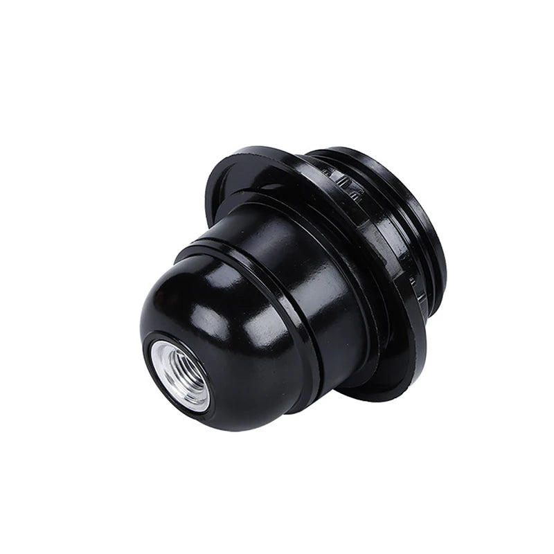 E27 Self-Locking Bakelite Lamp Holder - LED Light Bulb Socket with E14 Cap for Floor & Table Lamps