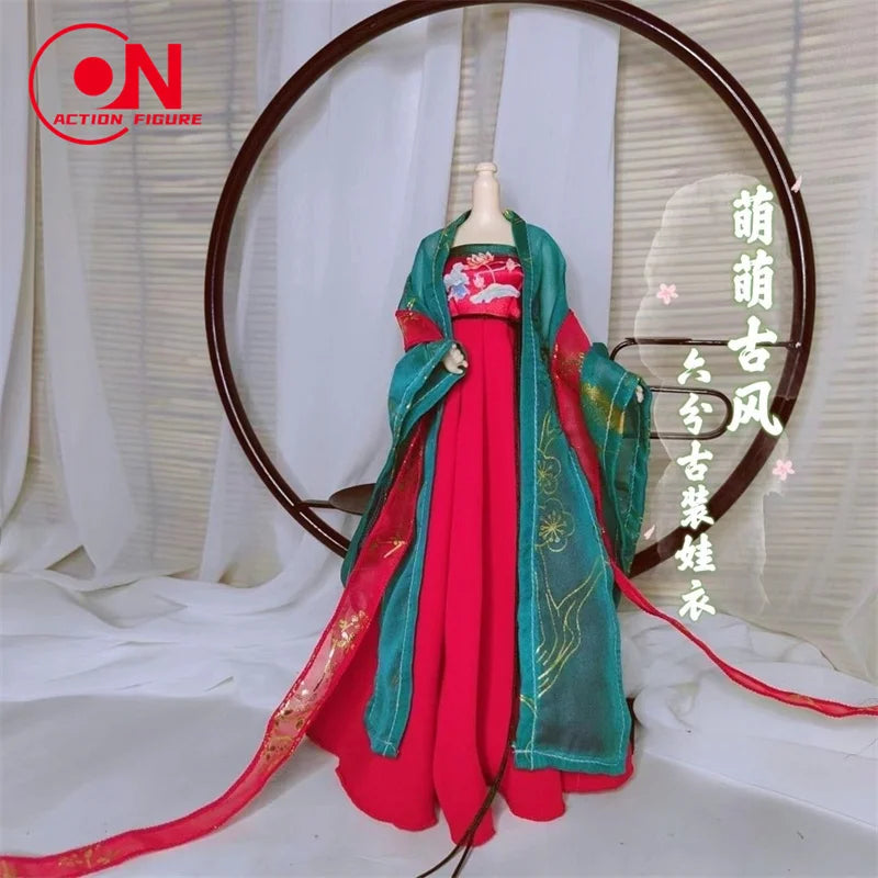 1/6 Female Doll Hanfu Outfit – Ancient Traditional Dress for 12-Inch Action Figures, Cosplay Model Toy