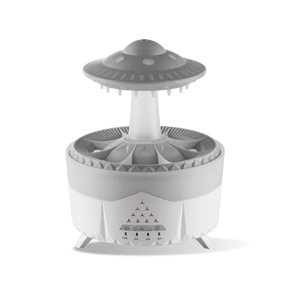 350ml Mini USB Aroma Air Humidifier — Raindrop Design with Remote Control, Colorful Light & Aromatherapy Oil Diffuser for Room