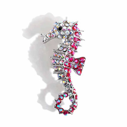 Sapphire Blue Crystal Peacock Brooch - Elegant Rhinestone Animal Pin for Fashion Accessories and Gifts