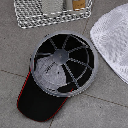 Washing Machine Hat Protector & Laundry Bag - Small Clothes Wash Bag, Anti-Deformation Mesh Organizer with Zipper