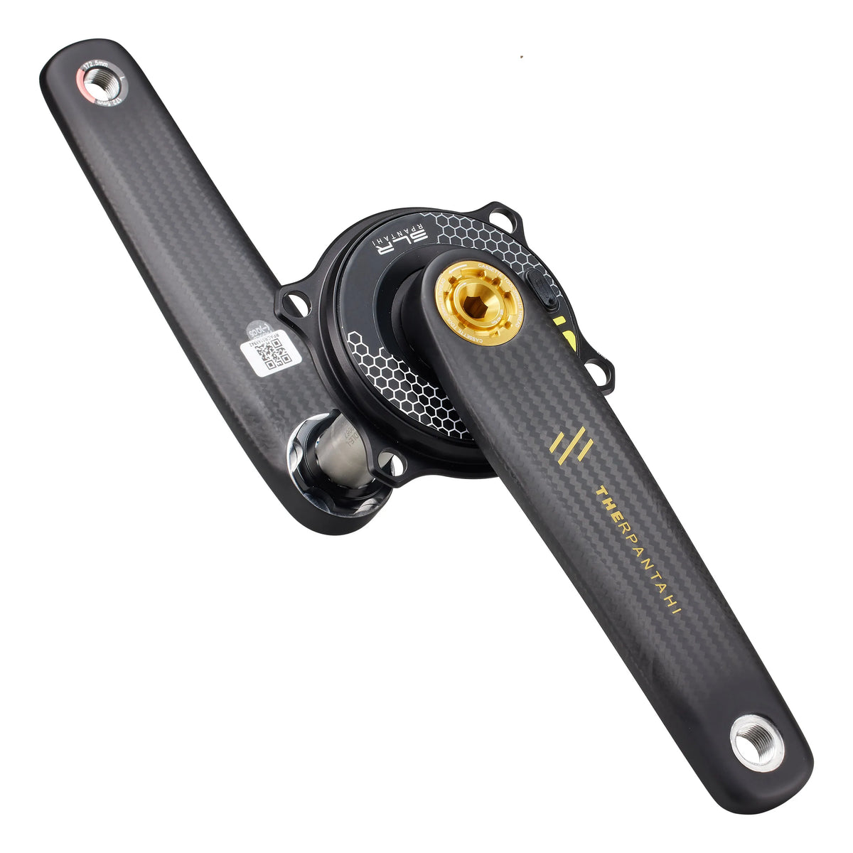 Full Carbon Road Bike Crankset with Power Meter - 150–172.5mm Easton 110BCD Crank with 24mm Titanium Axle for Shimano Bikes