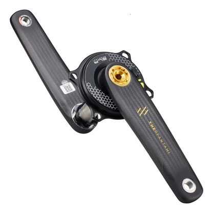 Full Carbon Road Bike Crankset with Power Meter - 150–172.5mm Easton 110BCD Crank with 24mm Titanium Axle for Shimano Bikes