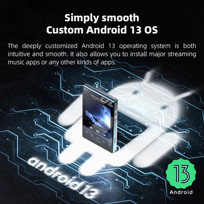 FiiO JM21 Hi-Res Music Player - Android 13 MP3 Player with Snapdragon 680, 3GB+32GB, WiFi & Bluetooth