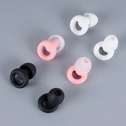 Anti-Noise Silicone Earplugs — Sleep, Noise Reduction, Waterproof Swimming, Soft Soundproof Ear Protectors