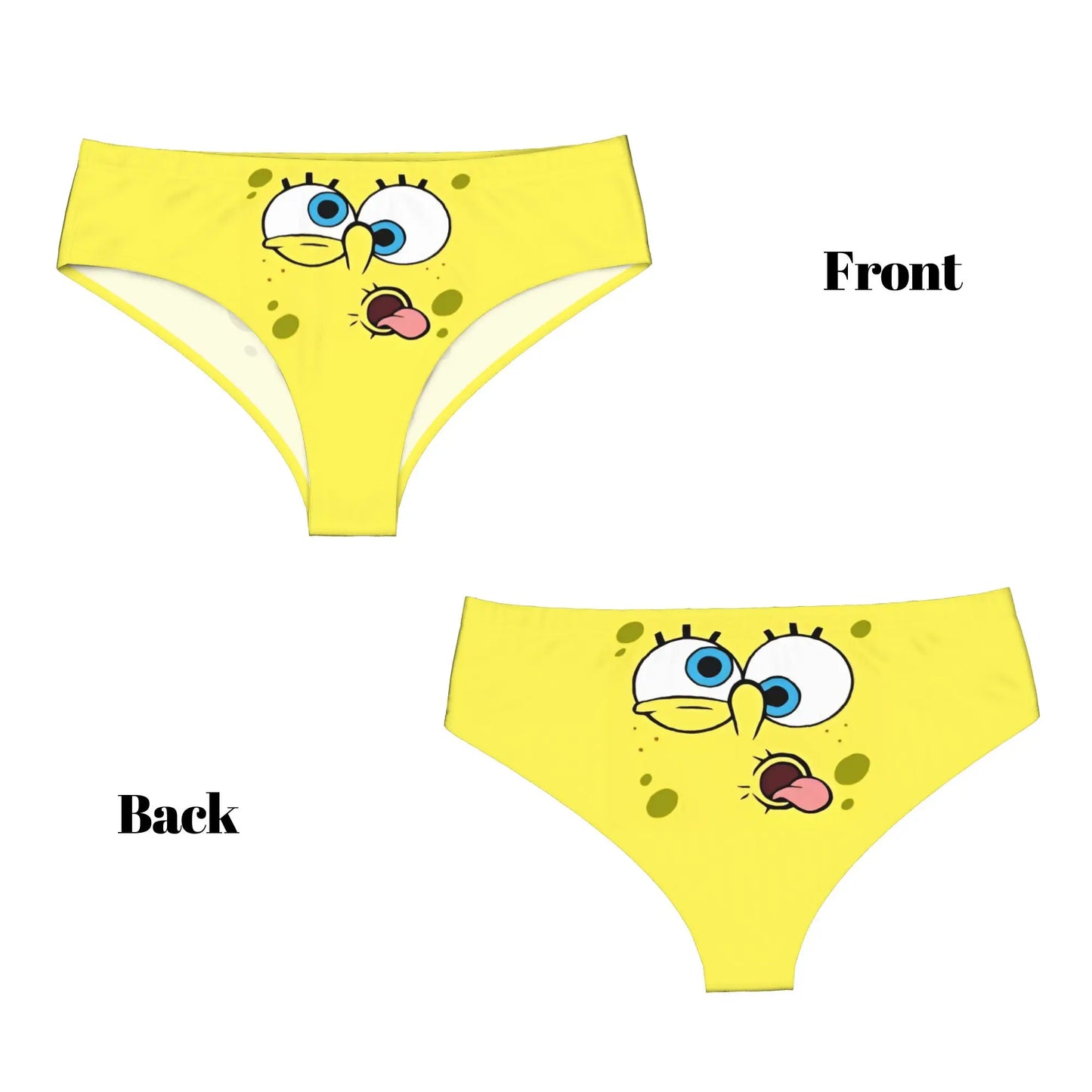 Women’s Anime Graphic Brief Panties - Soft Cartoon Print Underwear