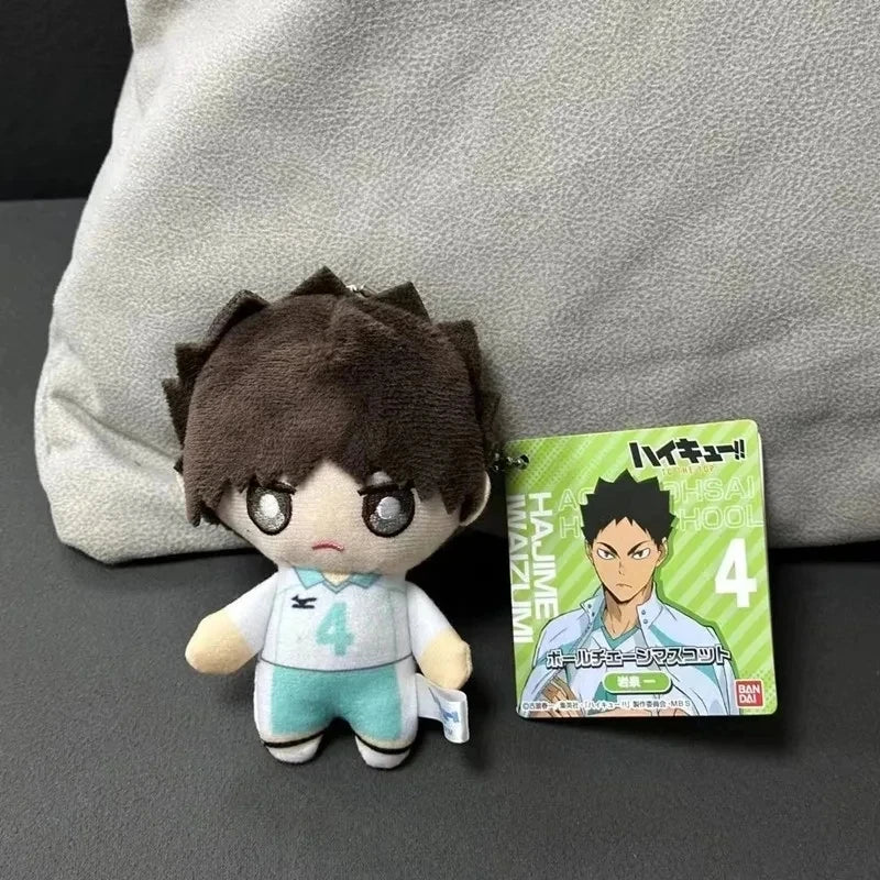 10cm Mini Haikyuu Plush Keychain – Hinata, Kageyama, Nishinoya Volleyball Stuffed Doll Toy Gift
