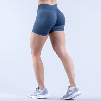 Women’s Impact Seamless Yoga Shorts — Scrunch Bum Low Waist Butt-Lifting Gym & Running Workout Leggings