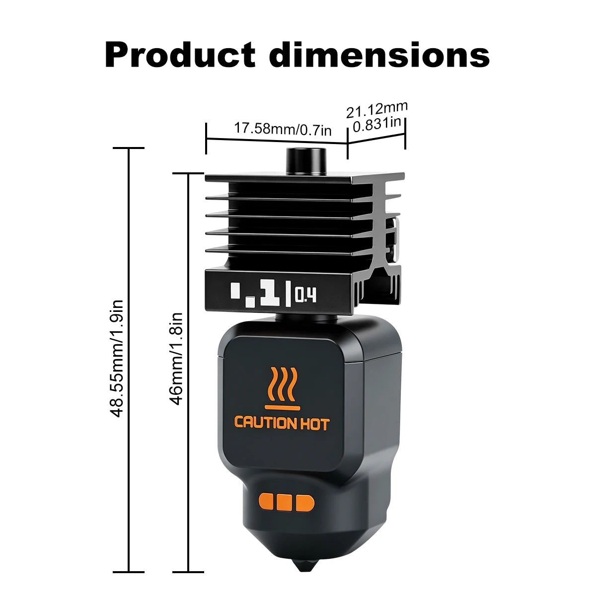 Bambu Lab P2S X2D Hotend Kit - High Quality Standard Flow Removable Nozzle 3D Printer Upgrade