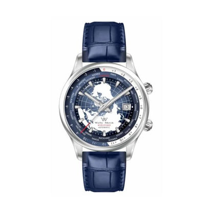 WM Welly Merck Automatic Mechanical Men’s Watch — High-Quality Sapphire, World Time, WM057 Luxury Timepiece