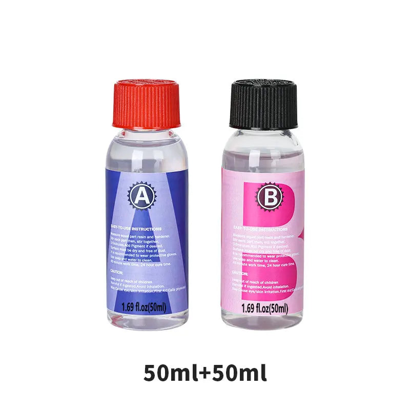 1:1 Crystal Clear Epoxy Resin Kit - High Gloss Bubble Free Art Resin for DIY Casting Coating & Jewelry Making