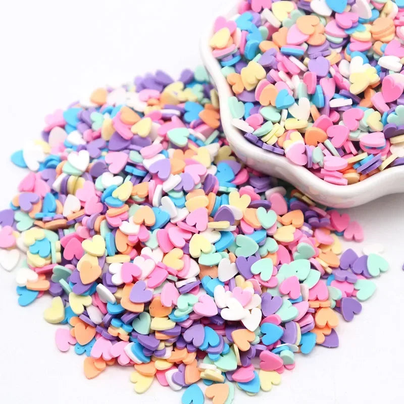 Boxi Polymer Clay Sprinkles - Star, Flower & Fruit Slice DIY Nail Art Accessories
