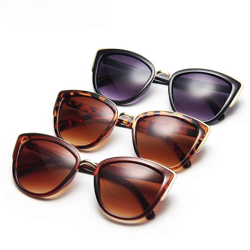 Women's Cat Eye Polarized Sunglasses - Luxury Black Metal Frame, Stylish & Fast-Selling Sunwear